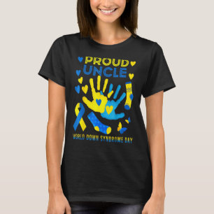 Camiseta Orgulhoso Tio T21 Dia Mundial da Consciência da Sí