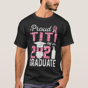 Camiseta Orgulhoso Titi de um Formando 2021 com máscara fac