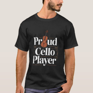 Camiseta Orgulhoso Tocador de Violoncelo Amante da Música