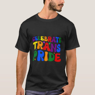 Camiseta Orgulhoso Trans Lgbt Arco-íris Queer Cor Arco-íris