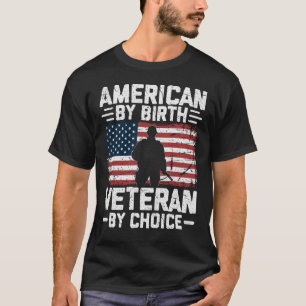 Camiseta Orgulhoso Veterano Americano Por Nascimento Serviç