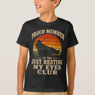 Camiseta Orgulhoso Veterano Membro do Clube dos Olhos Desca
