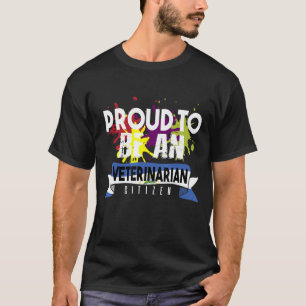 Camiseta Orgulhoso veterinário cidadão Profissão profission