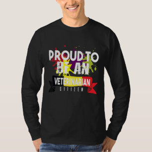 Camiseta Orgulhoso veterinário cidadão Profissão profission