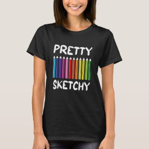 Camiseta Orgulhosos e Bonito Lápis Coloridos