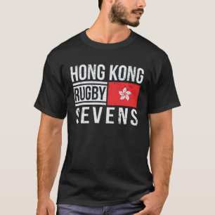 Camiseta Orgulhosos Fãs do Time de HK Hong Kong Rugby Seven