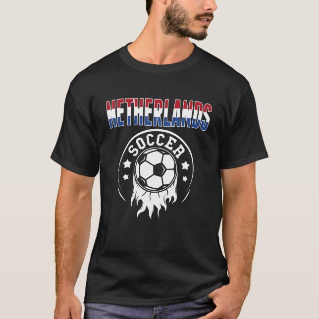 Camiseta Orgulhosos Ventiladores Neerlandeses de Futebol -  (Frente)