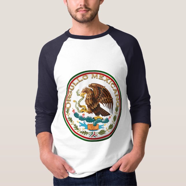 Camiseta Orgullo Mexicano (Águia da Bandeira Mexicana) (Frente)