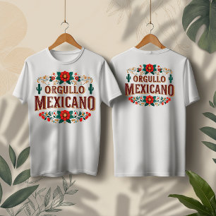 Camiseta Orgullo Mexicano Design, Patrimônio Hispânico Mês