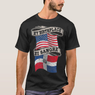 Camiseta Orgullosamente Dominicano Half Dominican Half Amer