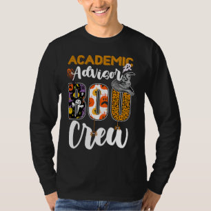 Camiseta Orientador Acadêmico Boo Tripulação Fantasma Hall