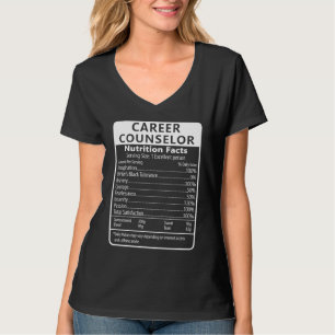 Camiseta Orientador de Carreira Fatos Nutricionais Sarcásti