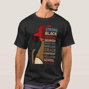 Camiseta Orientador Escolar Negro Afro-Americano Melanina J
