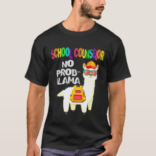 Camiseta Orientador Escolar Nenhum Problema Llama Primeiro