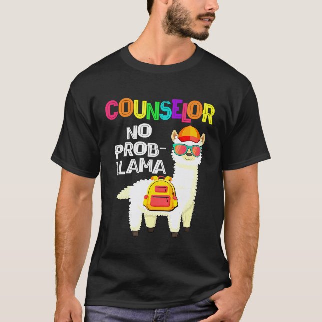 Camiseta Orientador Sem Prob Llama Primeiro Dia De Aula (Frente)