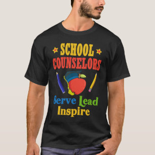 Camiseta Orientadores Escolares Servem Lideram Inspiram Ama