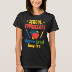 Camiseta Orientadores Escolares Servem Lideram Inspiram Amo