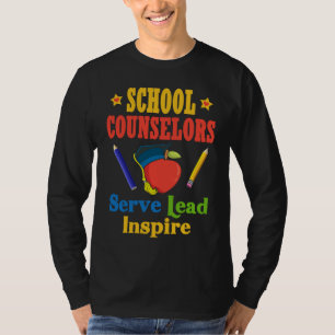 Camiseta Orientadores Escolares Servem Lideram Inspiram Amo