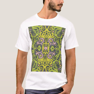 Camiseta Oriental Bliss: Paisley Floral Pattern