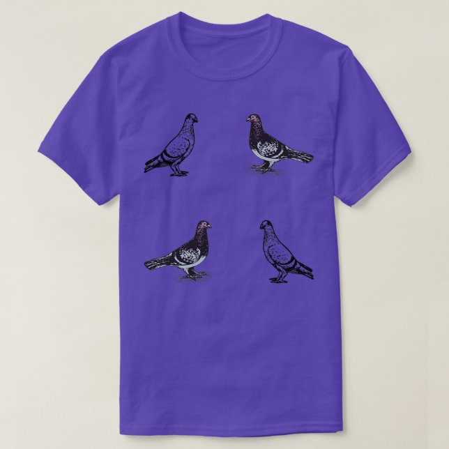 Camiseta Oriental Roller pigeon breed dove 2 (Frente do Design)