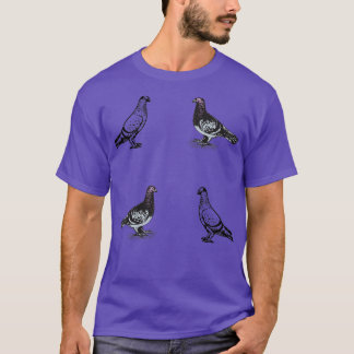 Camiseta Oriental Roller pigeon breed dove 2