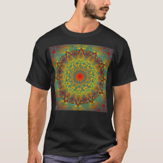 Camiseta Oriental Watercolor Flower Mandala
