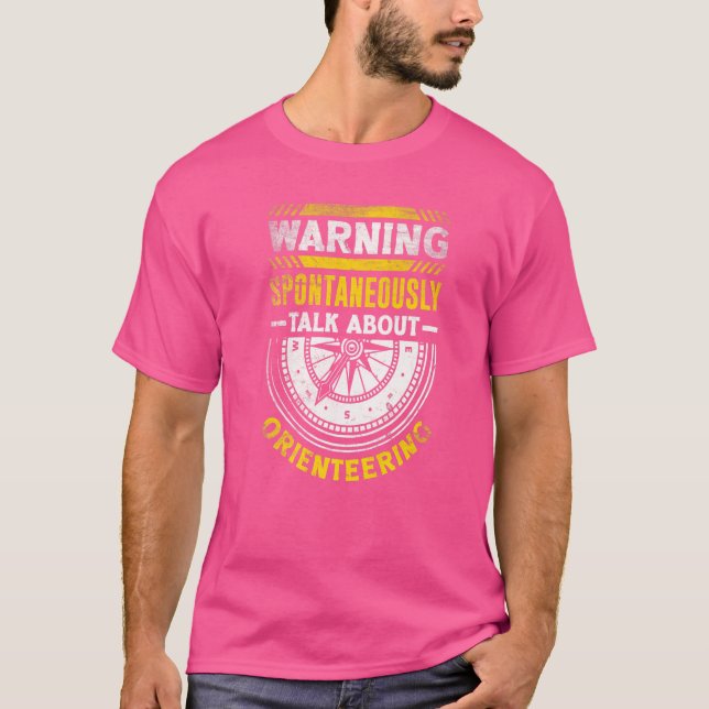 Camiseta Orienteer Runner Rodando Orienteering (Frente)