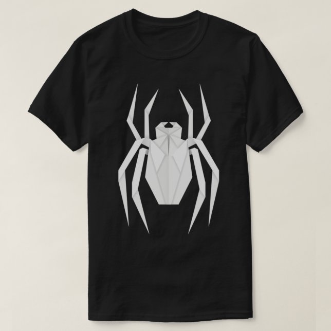 Camiseta Origami aranha (Frente do Design)