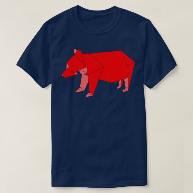 Camiseta Origami Bear 28 (Frente do Design)