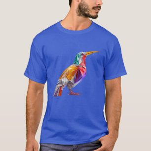 Camiseta Origami Bird Colorido Um Delight artesanal para gi
