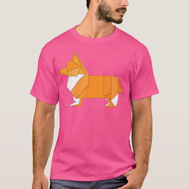 Camiseta Origami Corgi (Frente)