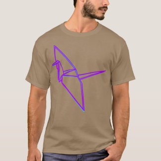 Camiseta Origami Crane Neon Cors