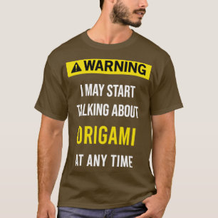 Camiseta Origami de aviso