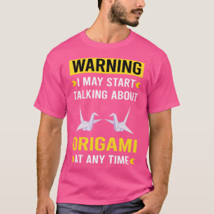 Camiseta Origami de aviso