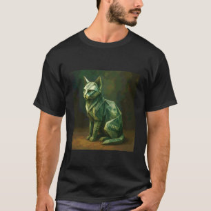 Camiseta Origami de Dinheiro de Gato de Fantasia