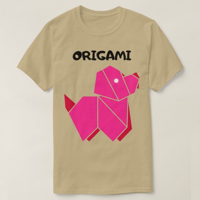 Camiseta Origami Dog 16 (Frente do Design)
