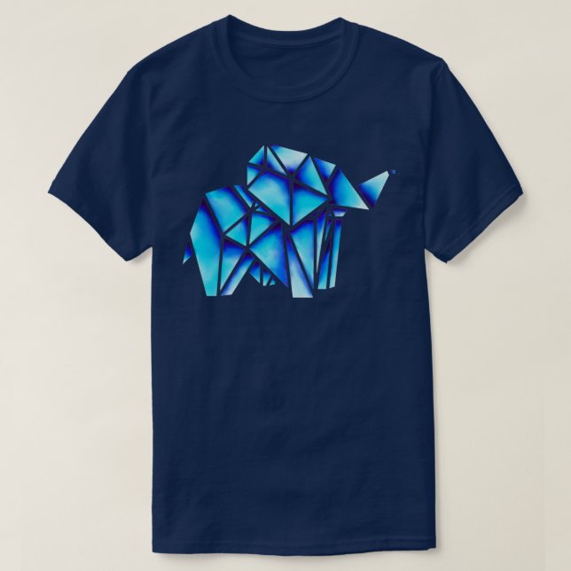 Camiseta Origami Elephant 45 (Frente do Design)