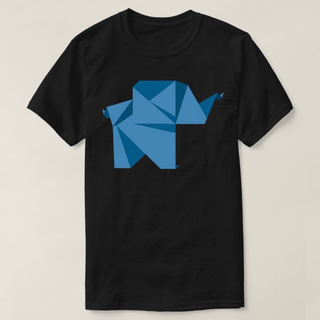 Camiseta Origami Elephant Kid Funny Idet 5 (Frente do Design)