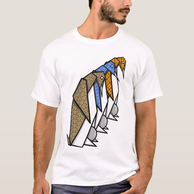 Camiseta Origami Emperor Penguins (Frente)