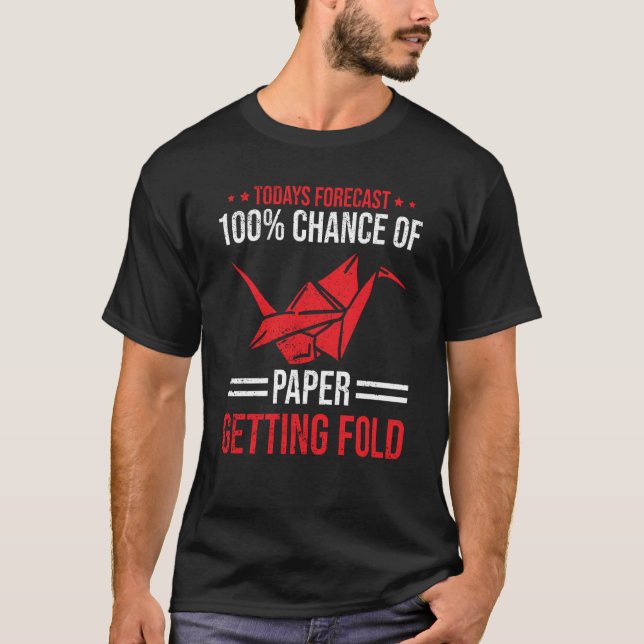 Camiseta Origami Forecast Paper Getting Fold (Frente)