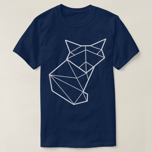 Camiseta Origami Fox Artist T-Shirt (Frente do Design)