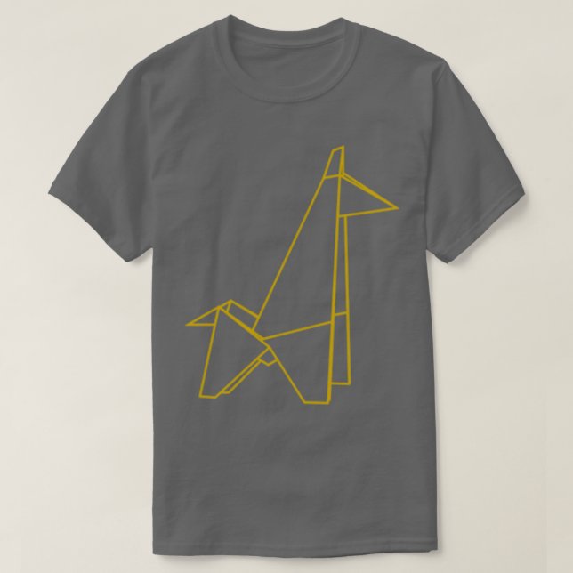 Camiseta Origami Giraffe 4 (Frente do Design)