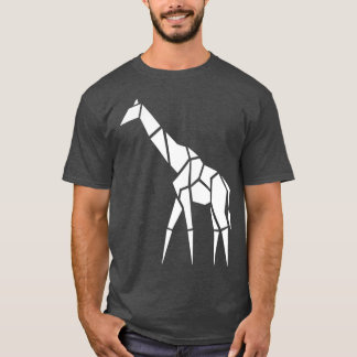 Camiseta Origami Giraffe Geométrico Giraffe