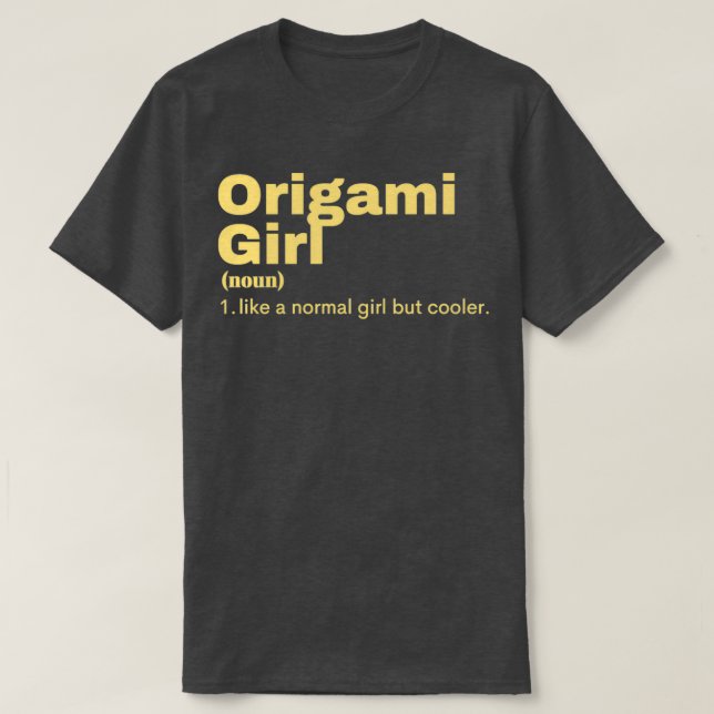 Camiseta Origami Girl Origami 1 (Frente do Design)
