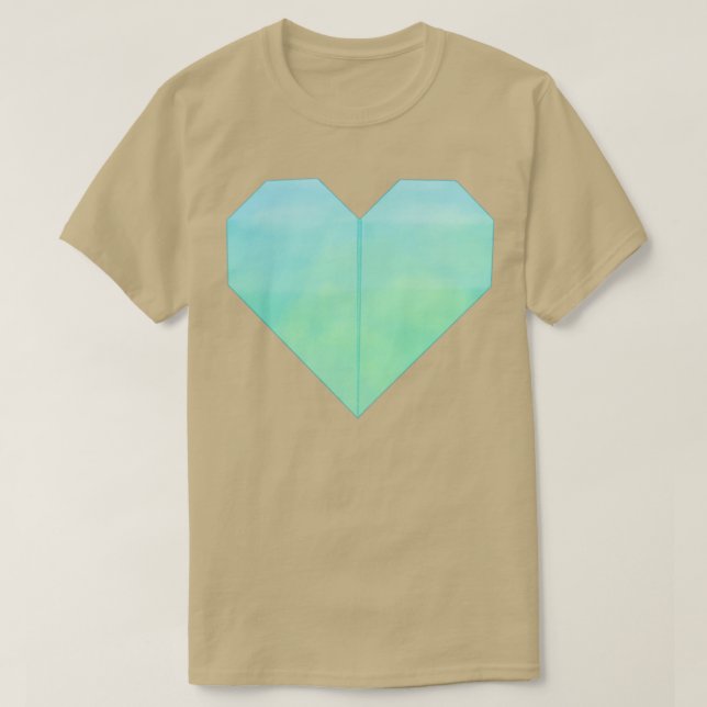 Camiseta Origami Heart 9 (Frente do Design)