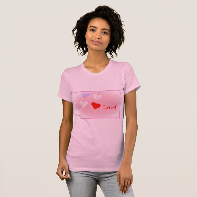 Camiseta Origami Hearts of Love Shirt (Frente Completa)