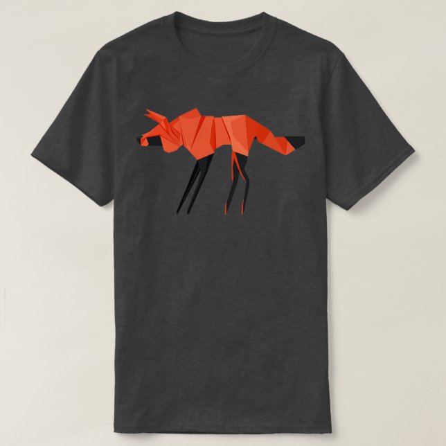 Camiseta Origami Hyena (Frente do Design)