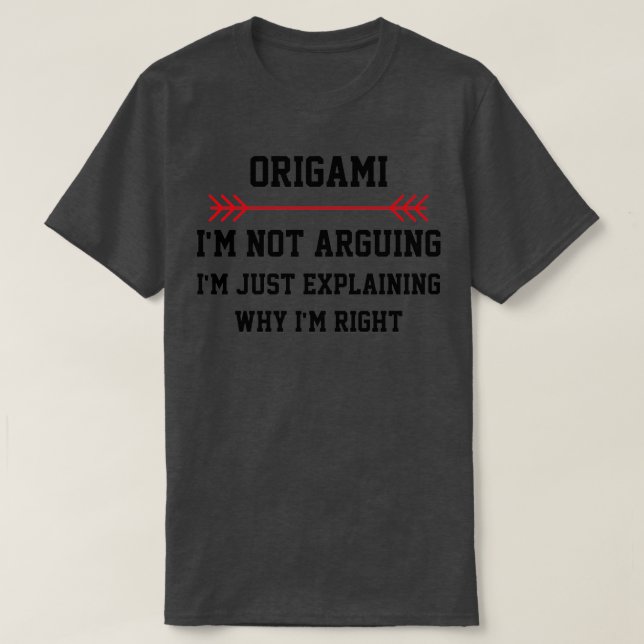 Camiseta Origami Im Não Argumenta (Frente do Design)