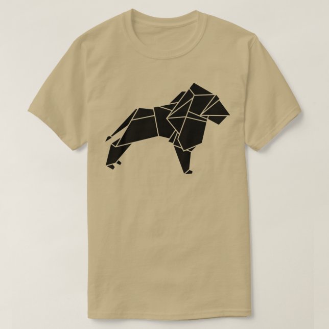 Camiseta Origami Lion 2 (Frente do Design)