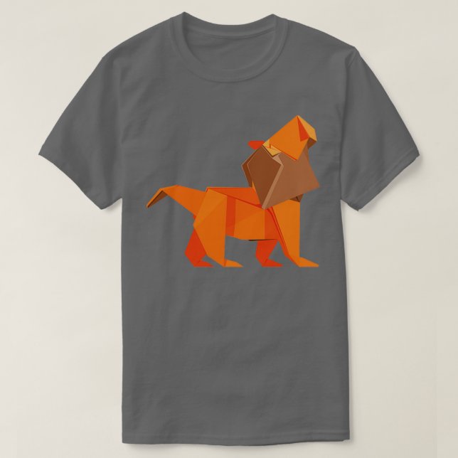Camiseta Origami Lion 6 (Frente do Design)